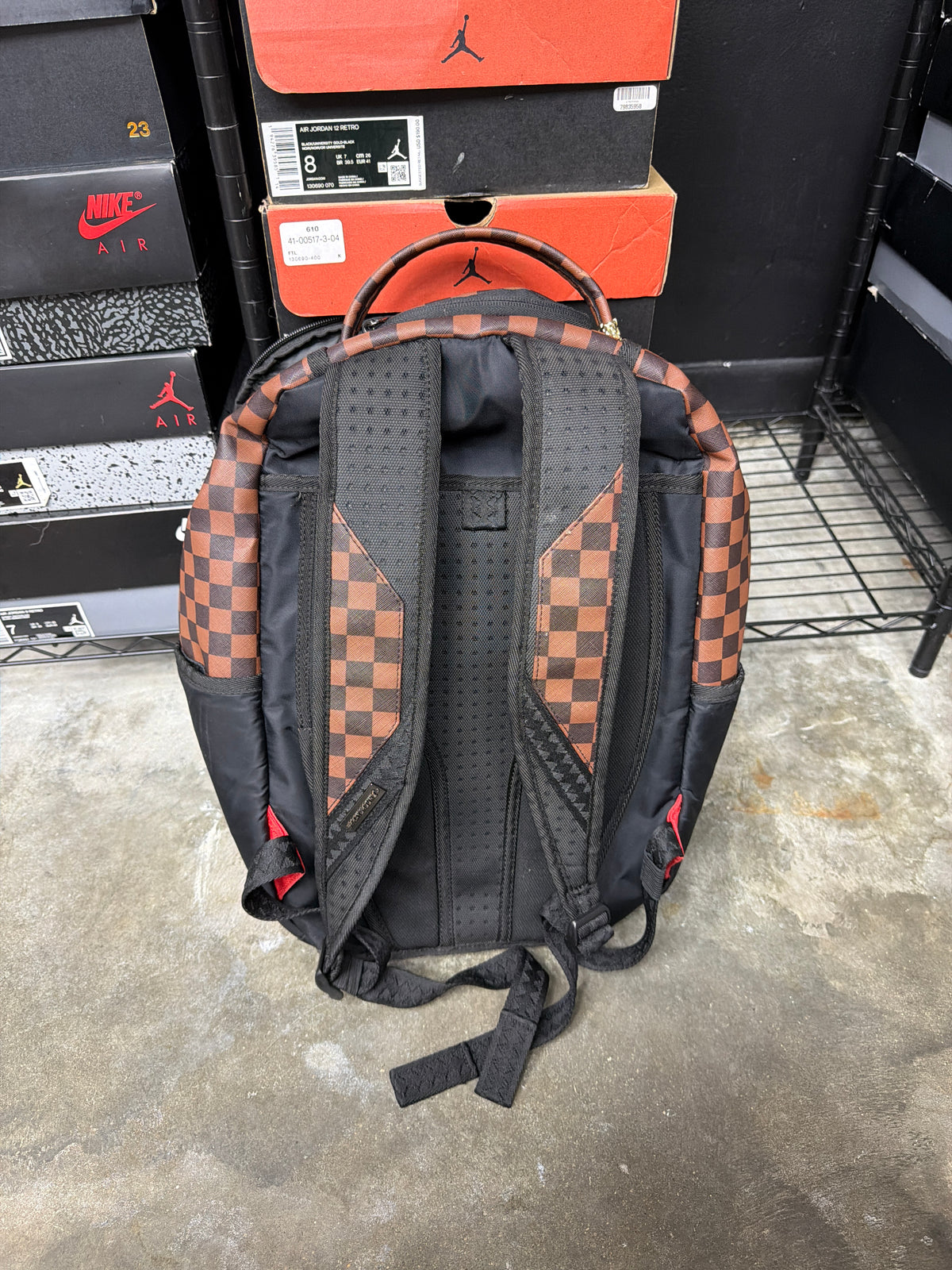 Spray Ground Maison Check Brown Backpack