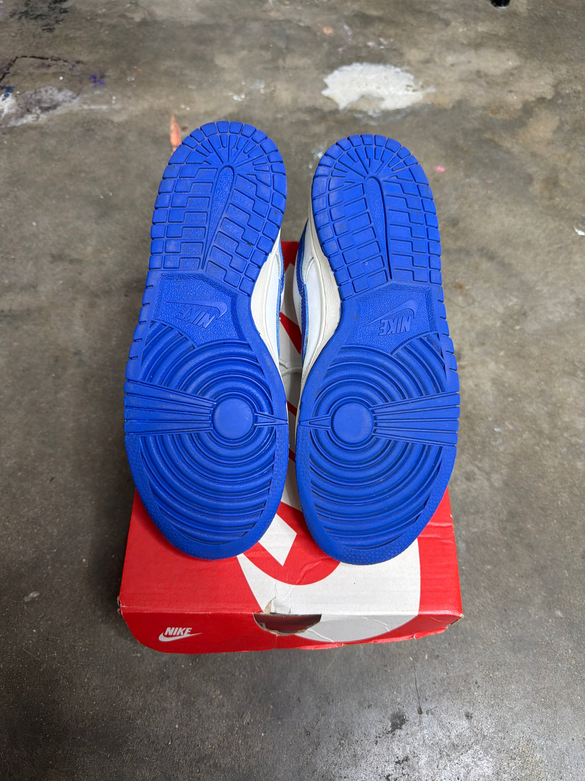 Nike Dunk Low Summit White Hyper Royal Blue GS - Kid Size 6.5y