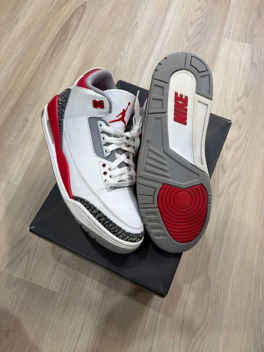 (9m) Jordan 3 Fire Red