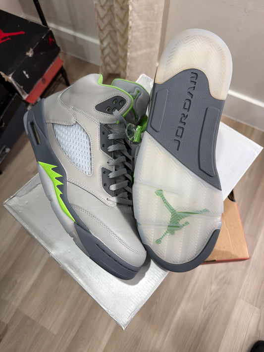 (13m) Jordan 5 Green Bean