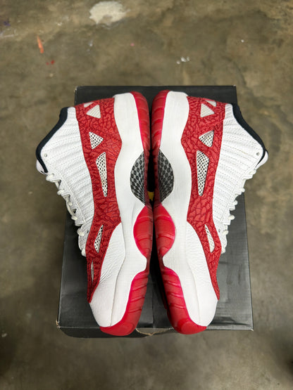 Jordan 11 Retro Low IE White Gym Red - Mens Size 8.5