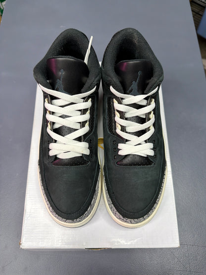 Jordan 3 Retro Off Noir - Men Size 8.5