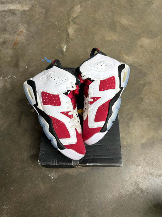 Jordan 6 Retro Carmine - GS Size 6.5y
