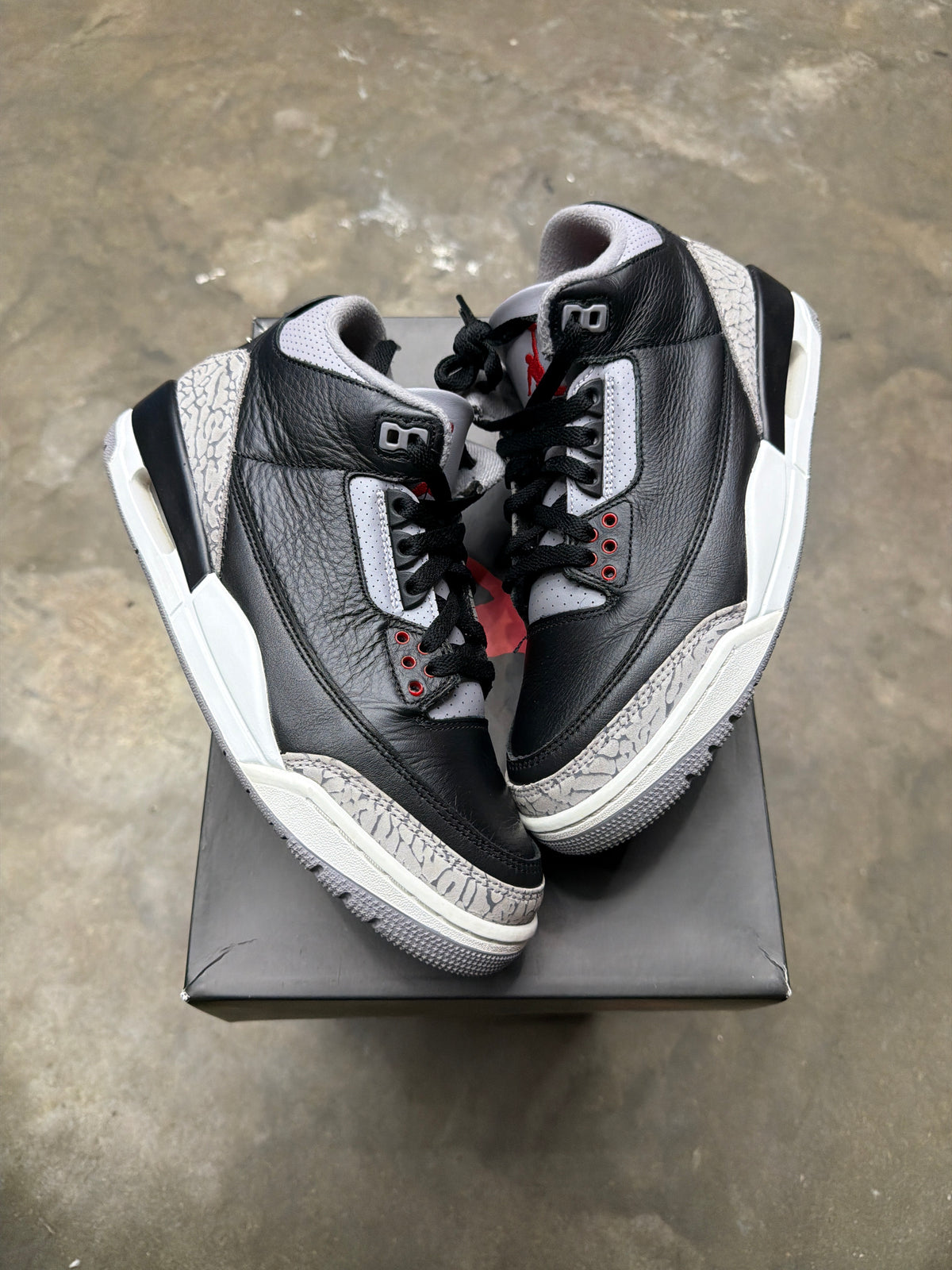 Air Jordan 3 Retro Black Cement - Men Size 8.5