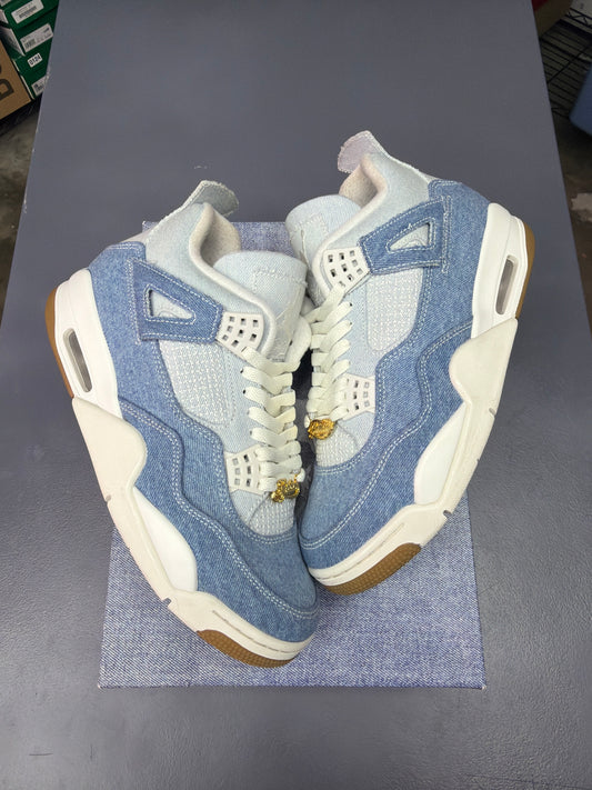 Jordan 4 Retro Denim Worn Blue - Men Size 8.5