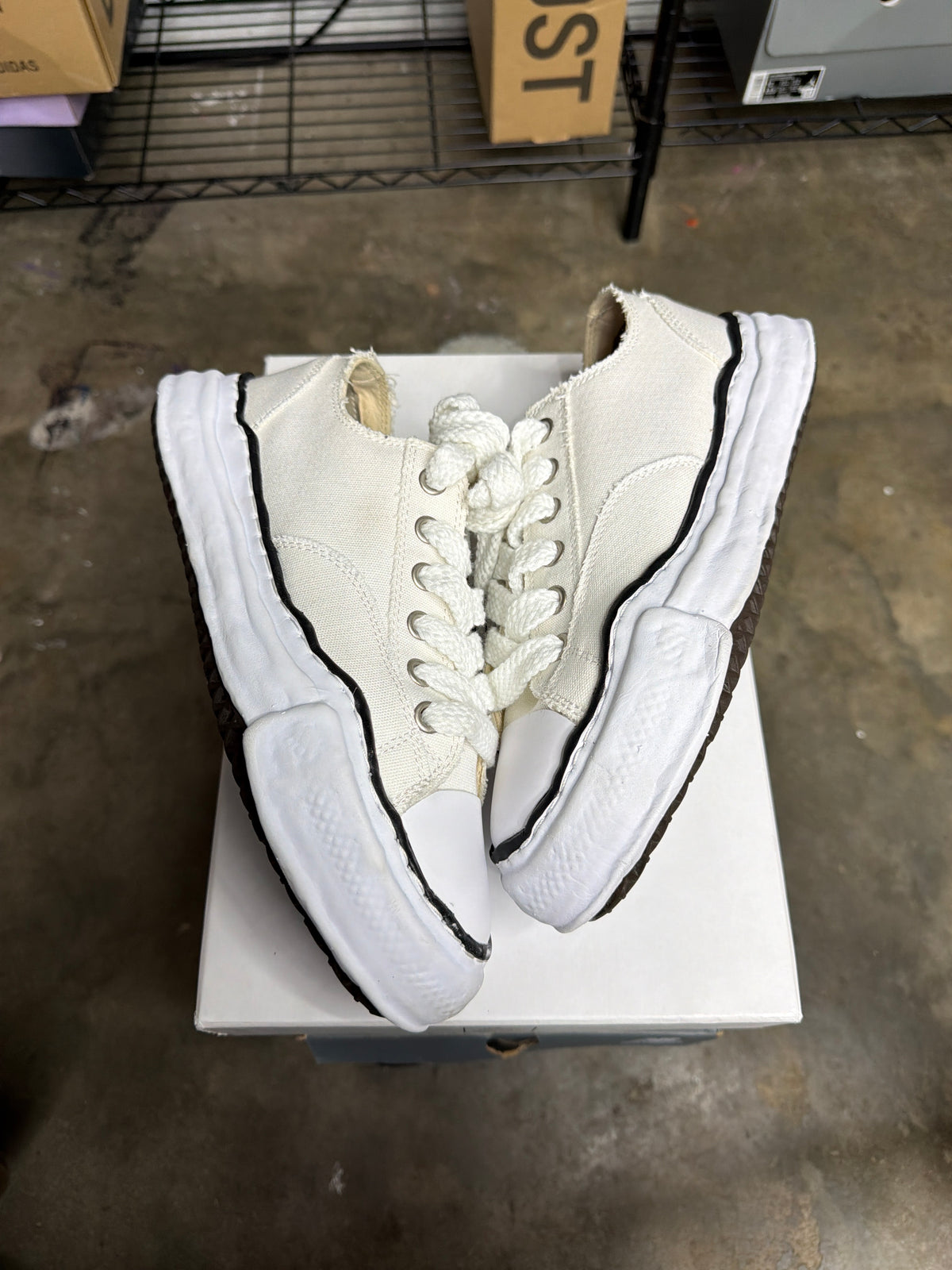 Maison Mihara Yasuhiro Peterson 23 OG Sole Canvas Low White - Mens Size 9 (42 EU)