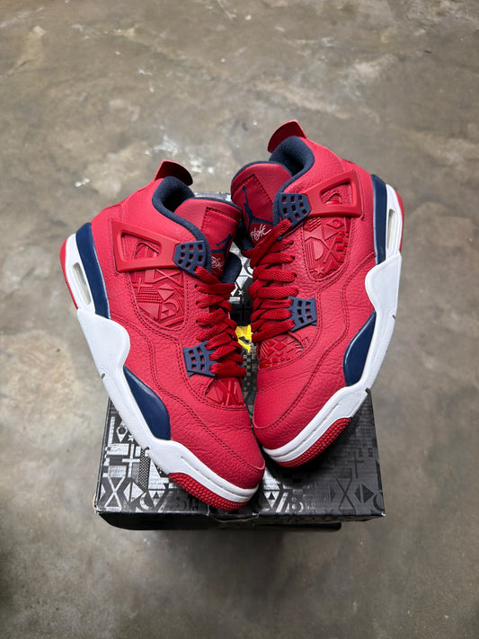 Air Jordan 4 FIBA Red/Blue - Men Size 8.5