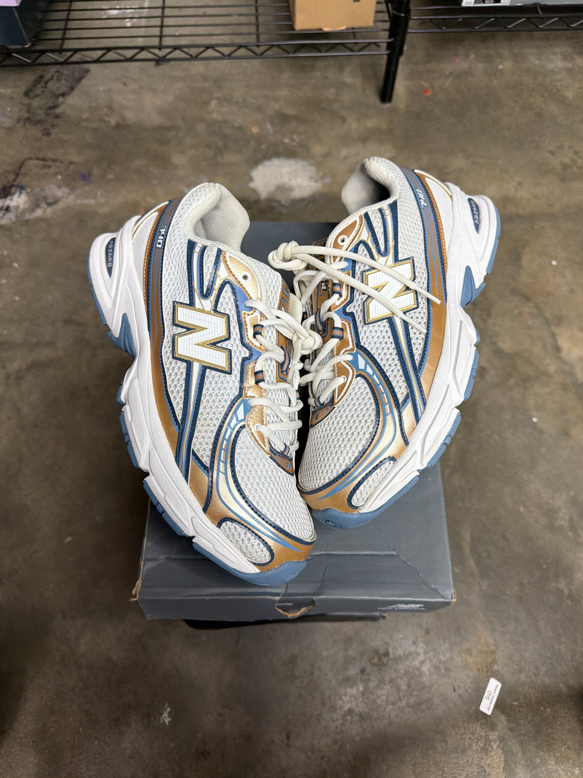 New Balance 740v2 Heron Blue Vintage Indigo - Mens Size 10.5