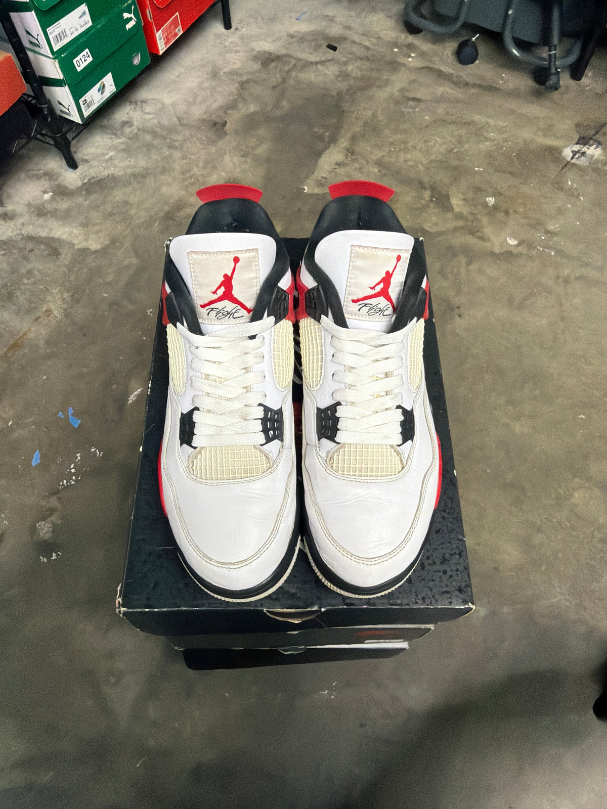 Jordan 4 Retro Red Cement - Mens Size 9.5
