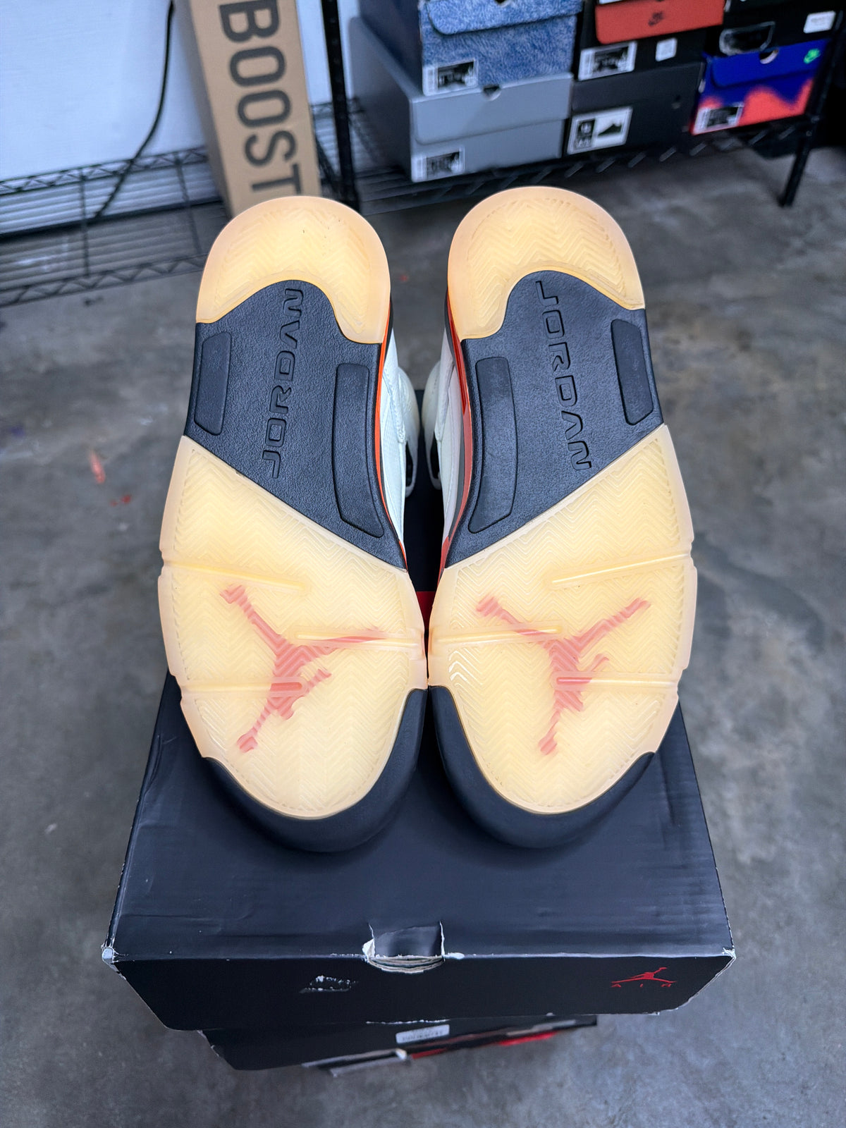 Air Jordan 5 Retro Shattered Backboard Orange - Mens Size 8.5