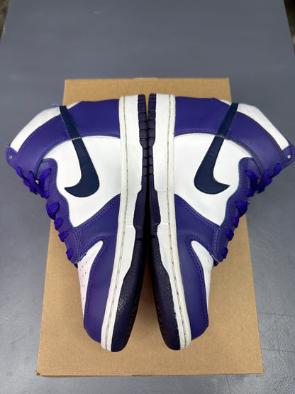 Nike Dunk High Electric Purple Navy GS - Kids Size 6y