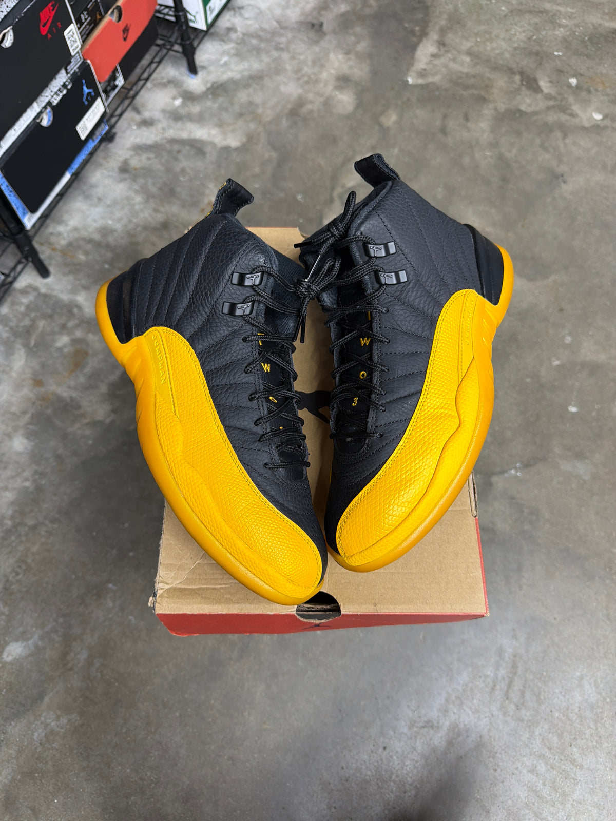 Jordan 12 Retro Uni Gold - Mens Size 8