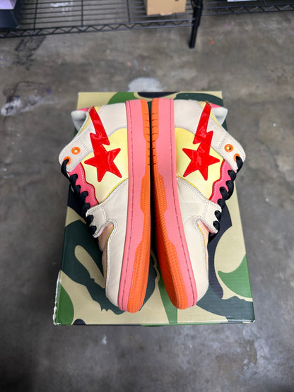 A Bathing Ape SK8 Sta Orange - Mens Size 8