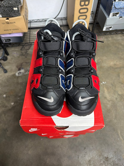 Nike Air More Uptempo 96 Alternates Split Black Varsity Red - mens Size 9