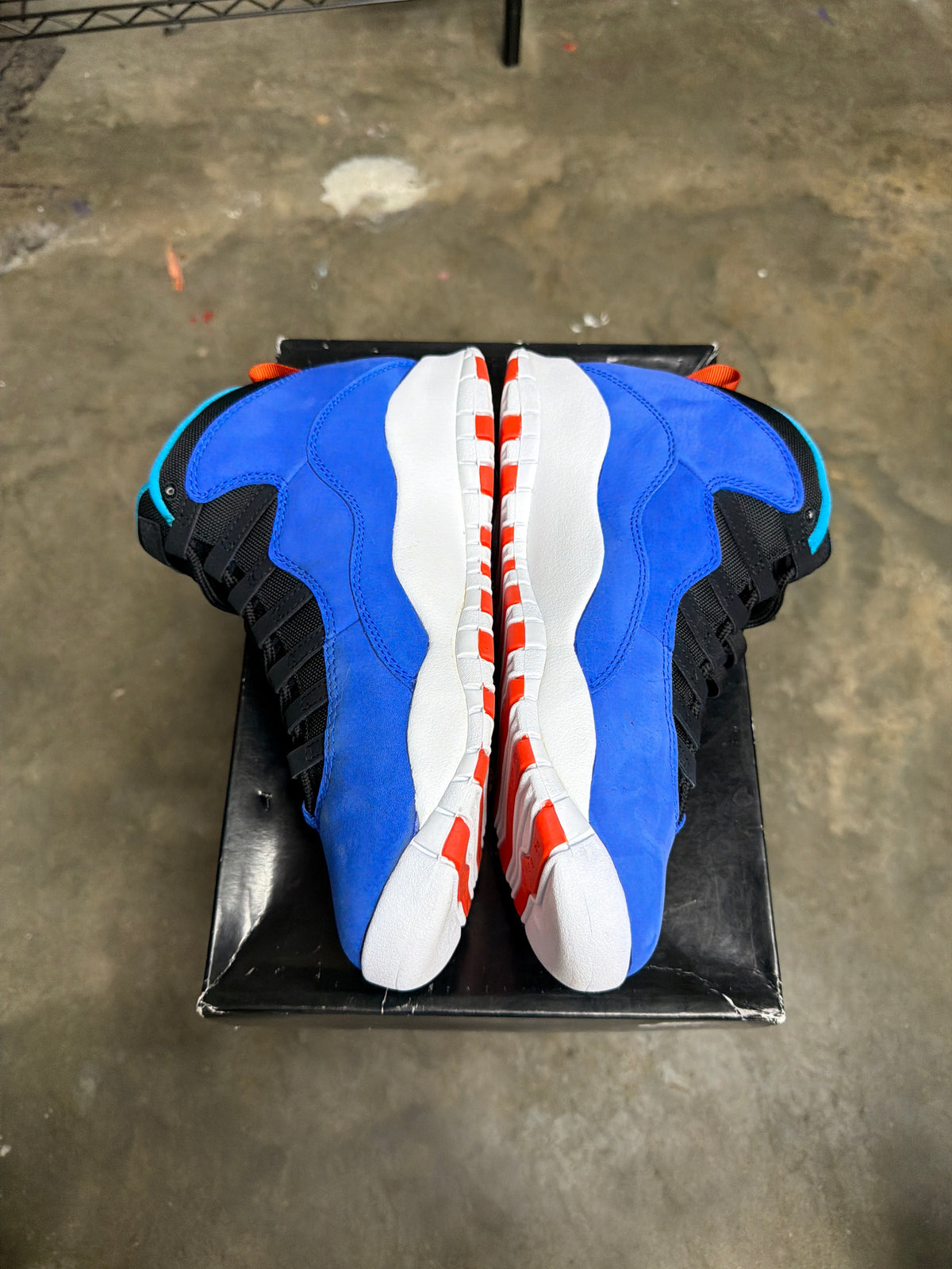 Air Jordan 10 Retro Tinker Blue/Orange - Mens Size 8.5