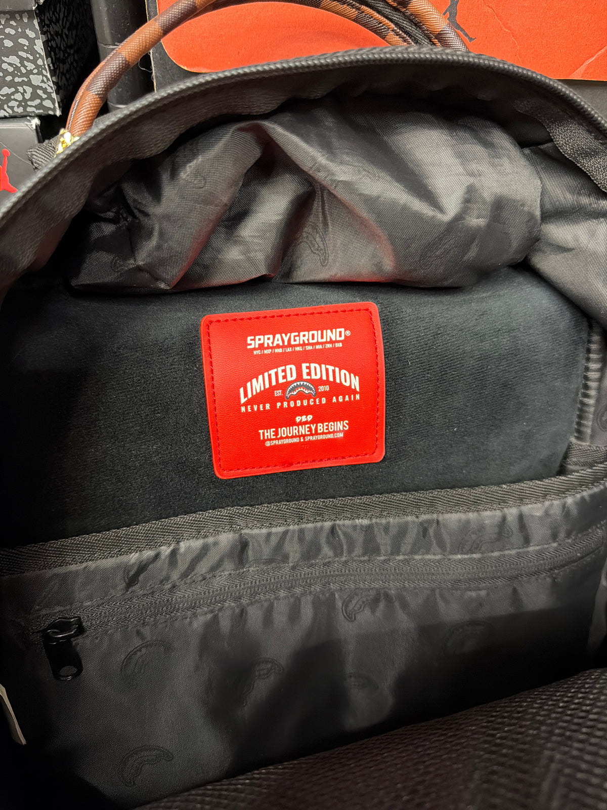 Spray Ground Maison Check Brown Backpack