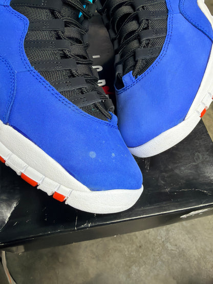 Air Jordan 10 Retro Tinker Blue/Orange - Mens Size 8.5
