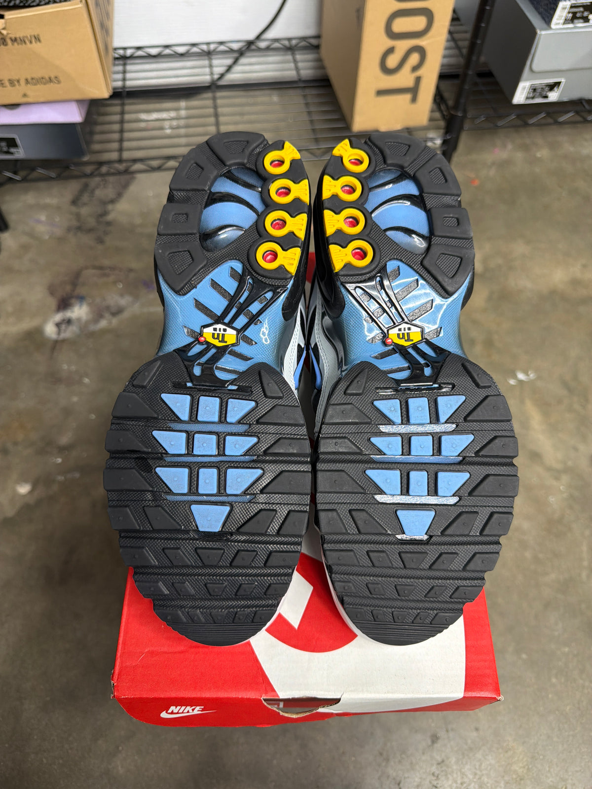 Nike Air Max Plus Grey University Blue Black - Mens Size 8.5