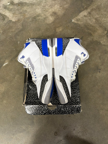 Jordan 3 Retro Racer Blue - Mens Size 10
