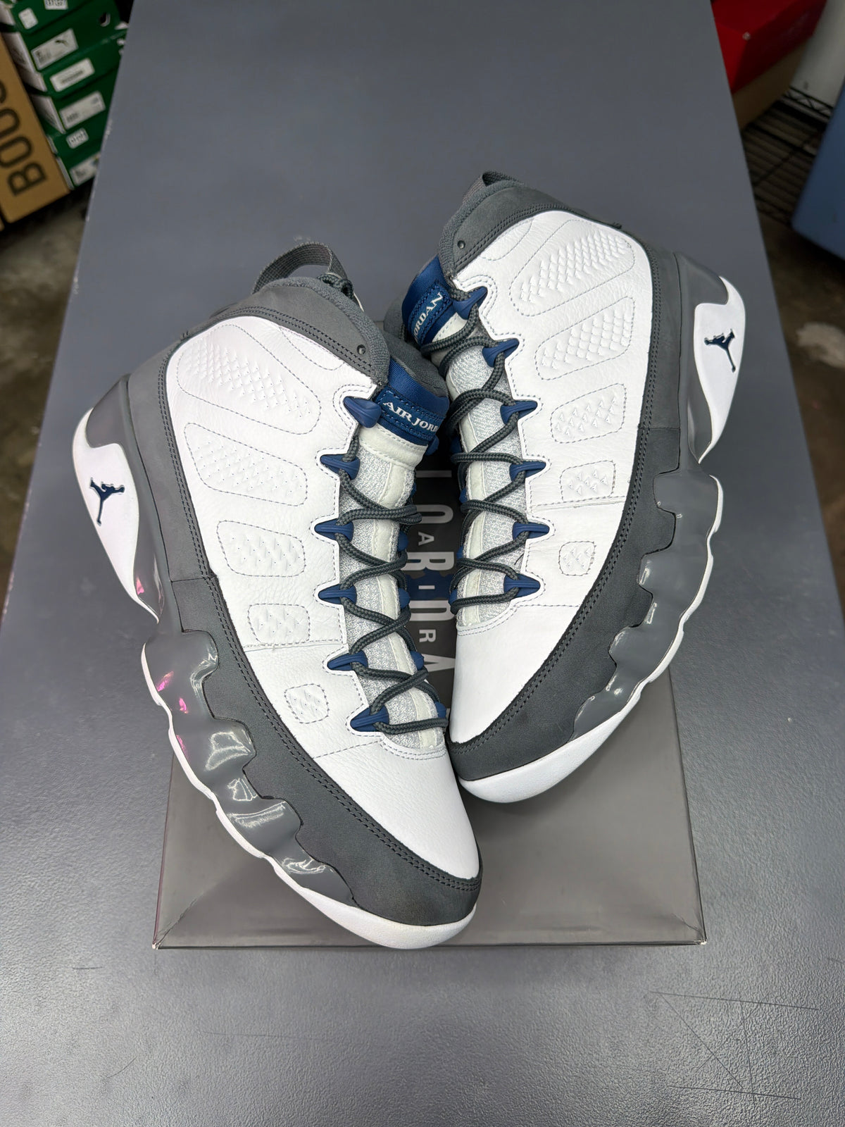 Air Jordan 9 Retro Flint Grey French Blue 2026 - Men Size 11.5