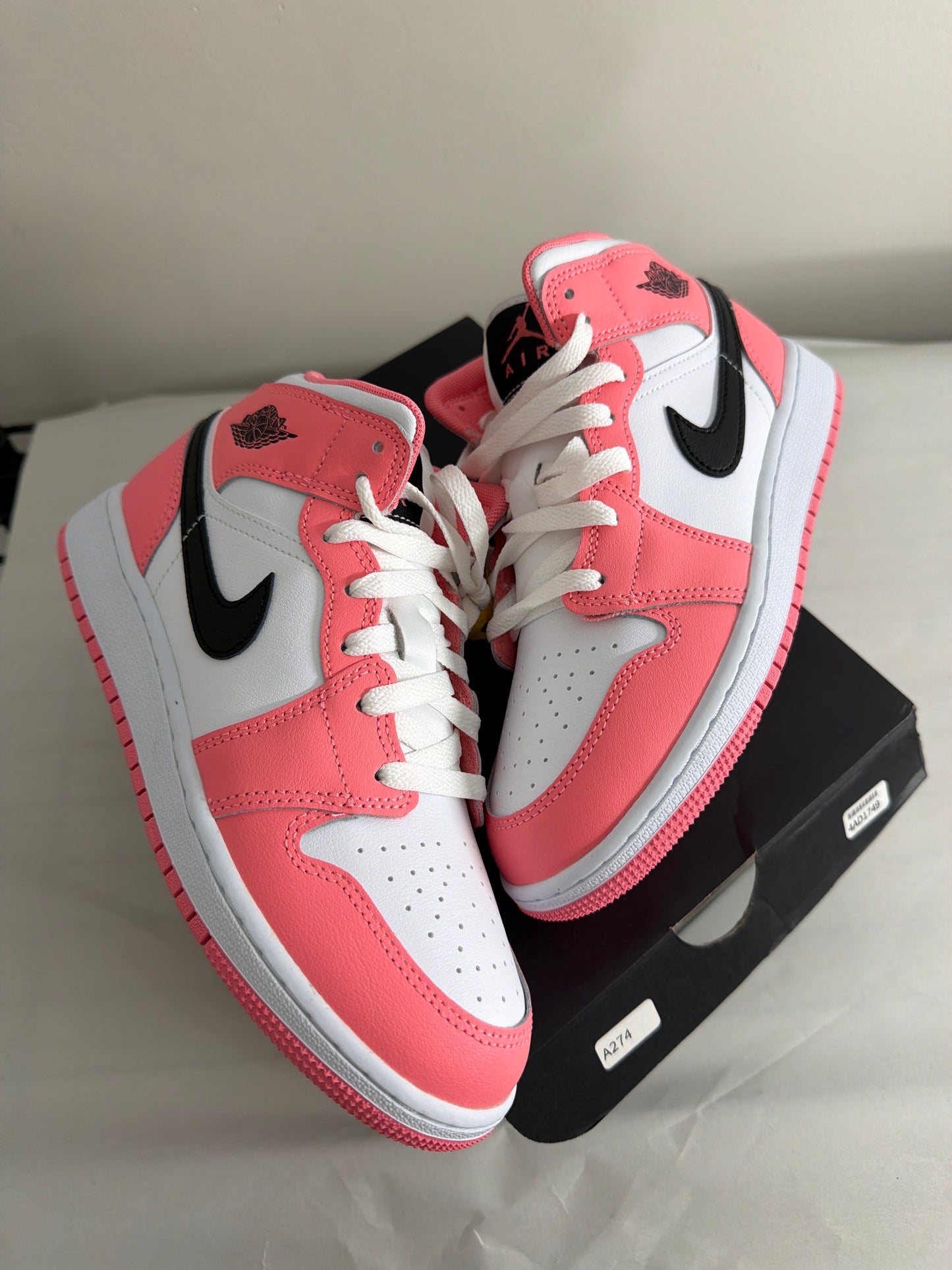 (4.5m) Jordan 1 Mid Pink Gaze GS