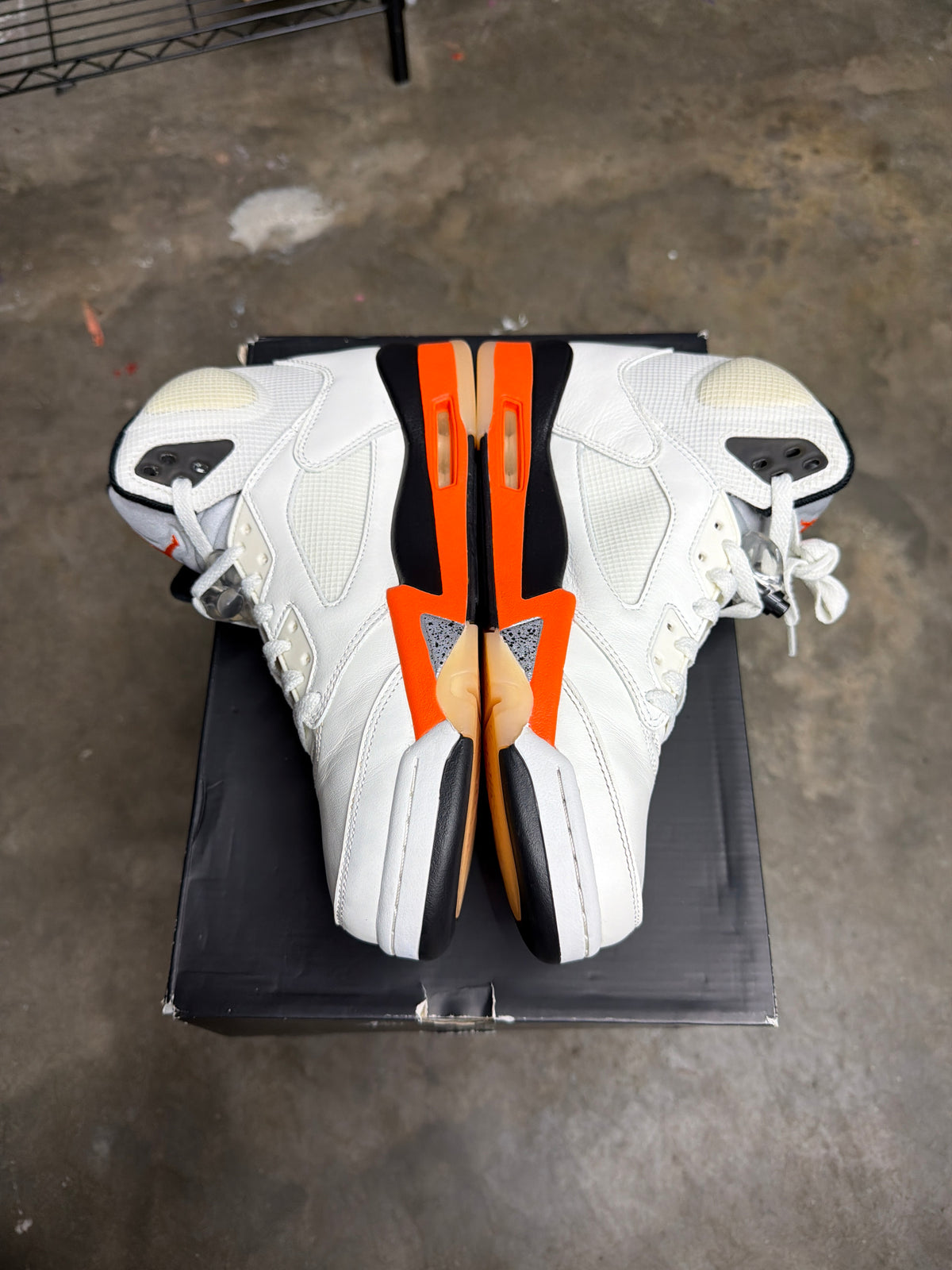 Air Jordan 5 Retro Shattered Backboard Orange - Mens Size 8.5