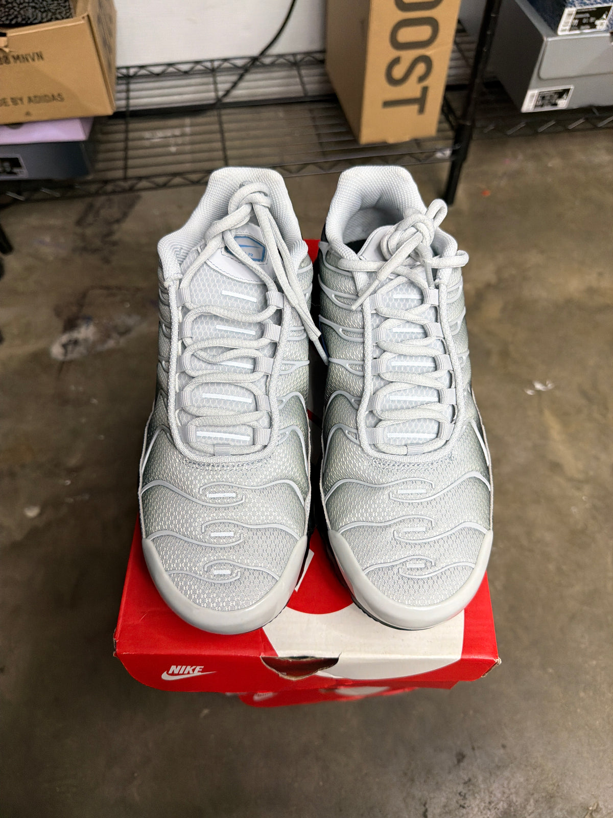 Nike Air Max Plus Grey University Blue Black - Mens Size 8.5