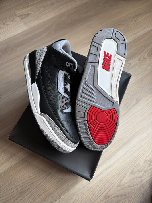 (12m) Jordan 3 Black Cement