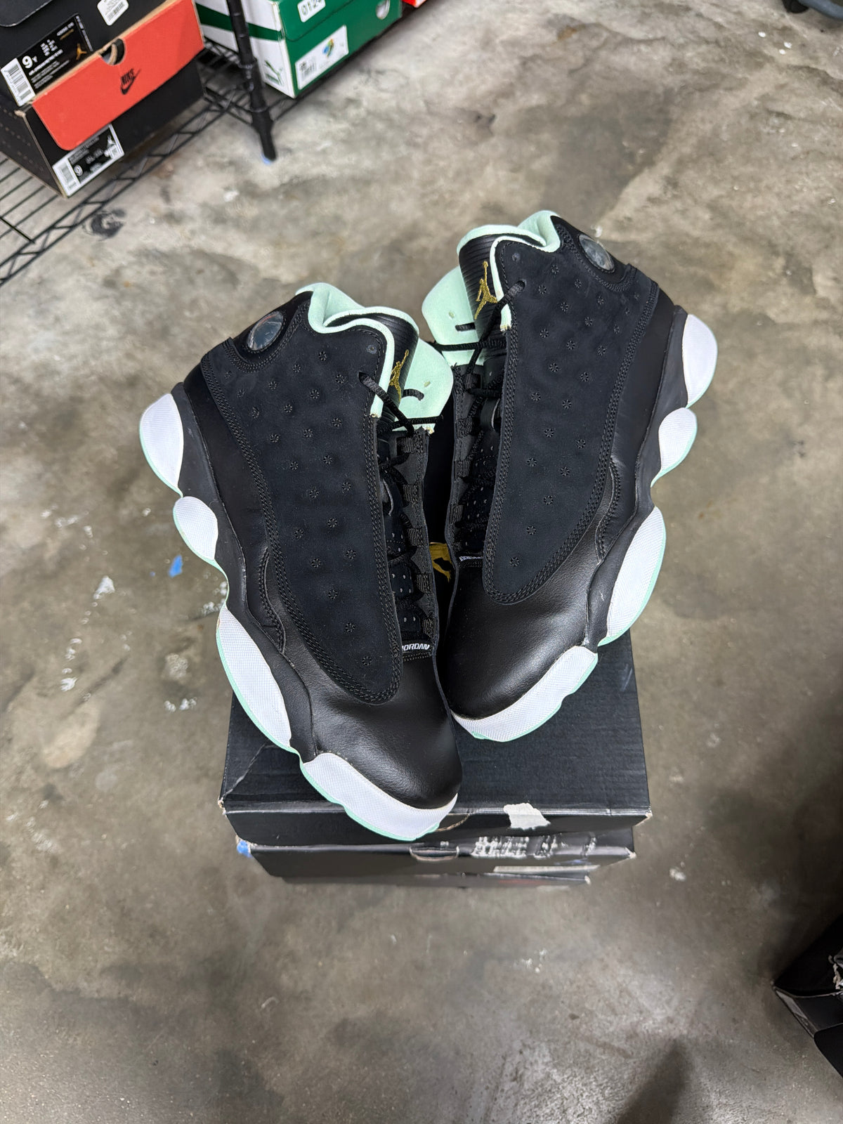 Jordan 13 Retro Black Mint Foam - Mens Size 9