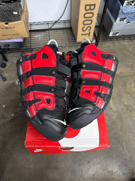 Nike Air More Uptempo 96 Alternates Split Black Varsity Red - mens Size 9