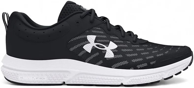 Under Armour Charged Assert 10 Black/White - Kids Size 4y